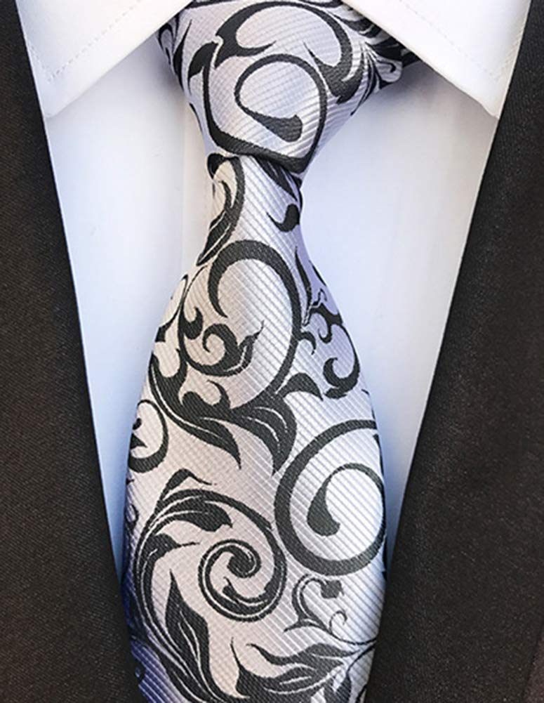 Men's Necktie Classic Tie Woven Jacquard Neck Ties 6 PCS