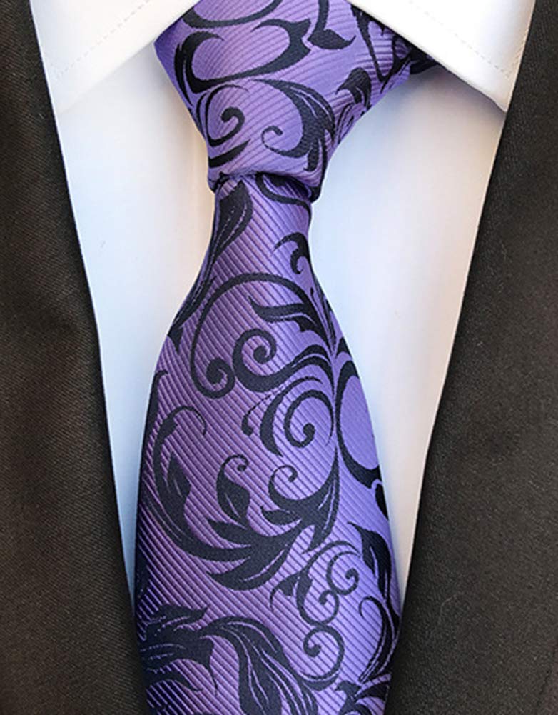 Men's Necktie Classic Tie Woven Jacquard Neck Ties 6 PCS