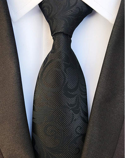 Men's Necktie Classic Tie Woven Jacquard Neck Ties 6 PCS