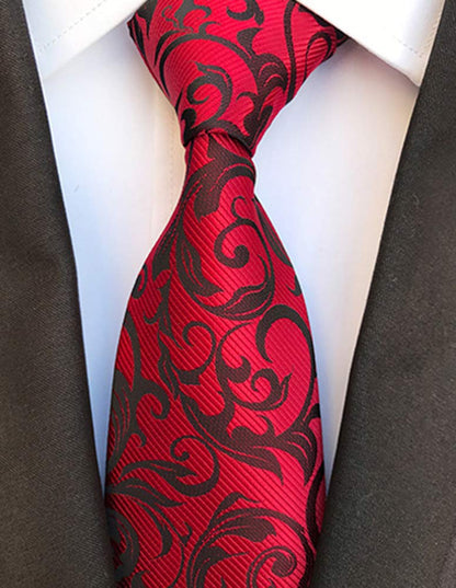 Men's Necktie Classic Tie Woven Jacquard Neck Ties 6 PCS