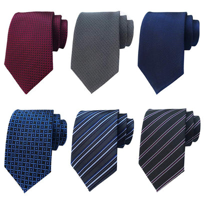 Men's Necktie Classic Tie Woven Jacquard Neck Ties 6 PCS
