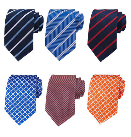Men's Necktie Classic Tie Woven Jacquard Neck Ties 6 PCS