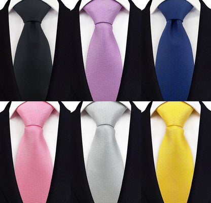 Men's Necktie Classic Tie Woven Jacquard Neck Ties 6 PCS