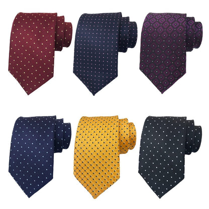 Men's Necktie Classic Tie Woven Jacquard Neck Ties 6 PCS