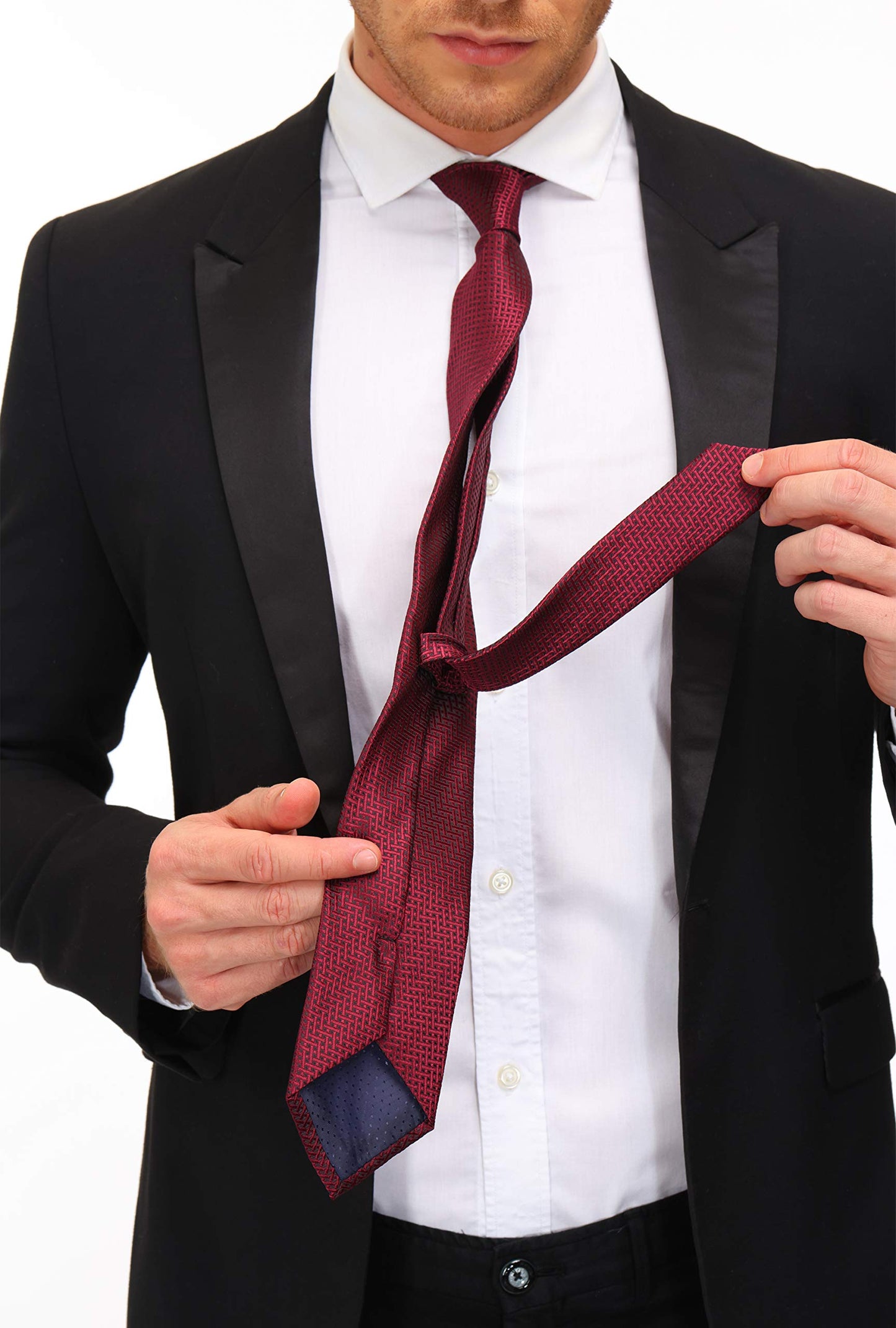 Men's Necktie Classic Tie Woven Jacquard Neck Ties 6 PCS
