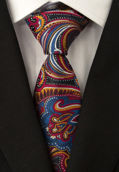 Men's Necktie Classic Tie Woven Jacquard Neck Ties 6 PCS