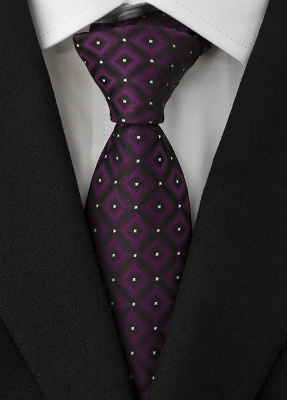 Men's Necktie Classic Tie Woven Jacquard Neck Ties 6 PCS