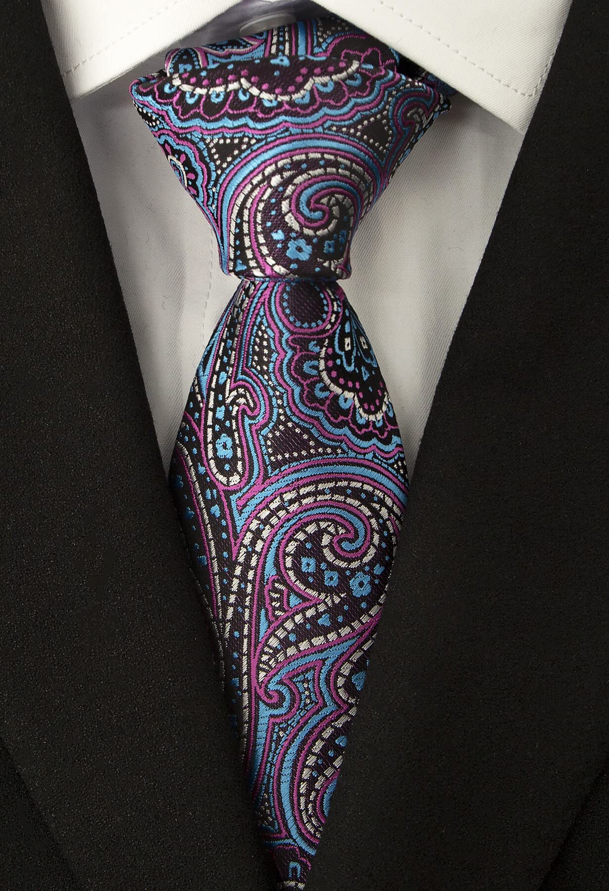 Men's Necktie Classic Tie Woven Jacquard Neck Ties 6 PCS