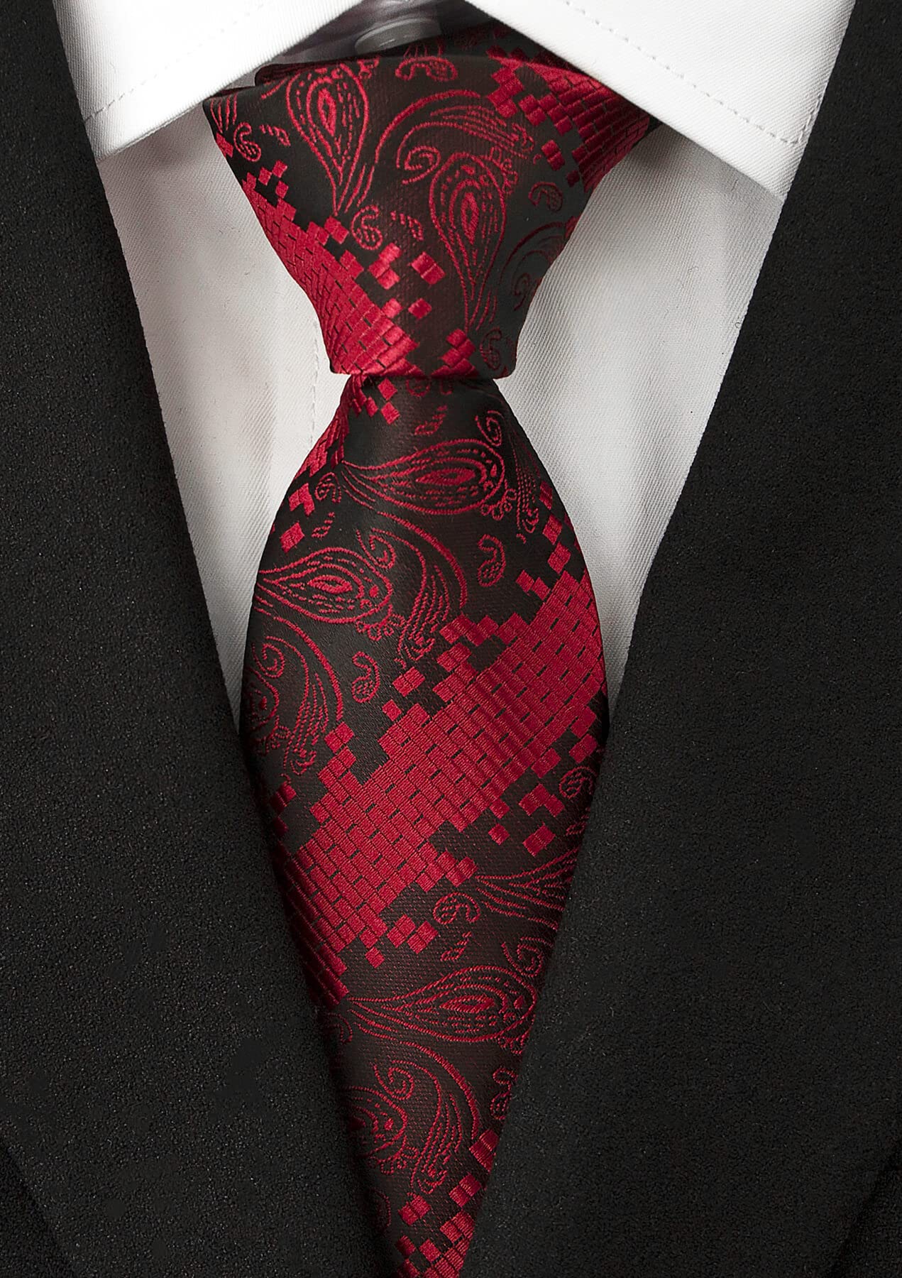 Men's Necktie Classic Tie Woven Jacquard Neck Ties 6 PCS