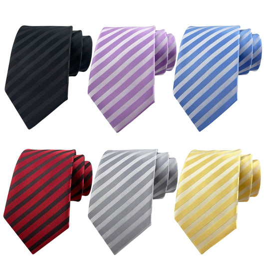 Men's Necktie Classic Tie Woven Jacquard Neck Ties 6 PCS