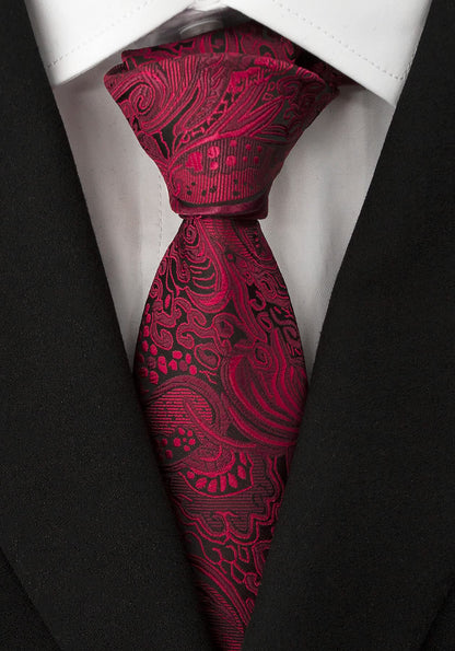 Men's Necktie Classic Tie Woven Jacquard Neck Ties 6 PCS
