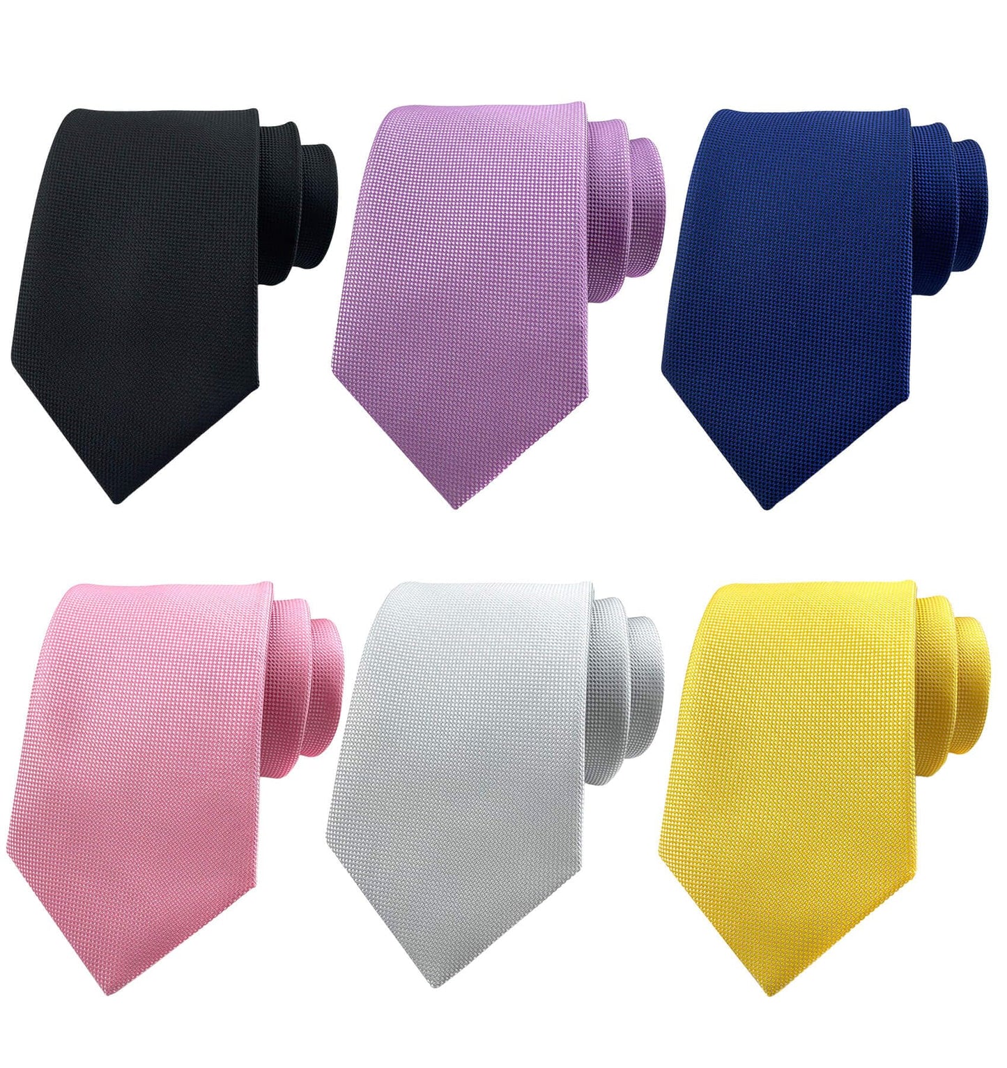 Men's Necktie Classic Tie Woven Jacquard Neck Ties 6 PCS