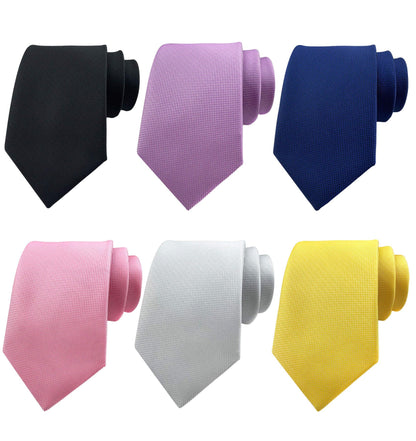 Men's Necktie Classic Tie Woven Jacquard Neck Ties 6 PCS