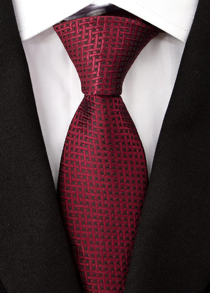 Men's Necktie Classic Tie Woven Jacquard Neck Ties 6 PCS