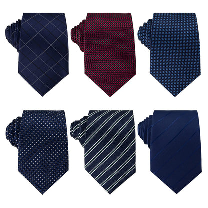 Men's Necktie Classic Tie Woven Jacquard Neck Ties 6 PCS